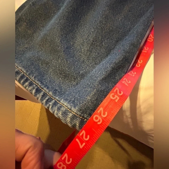 LL BEAN Original fit women’s high rise flannel lined mom jeans 20 Petite - Picture 2 of 8